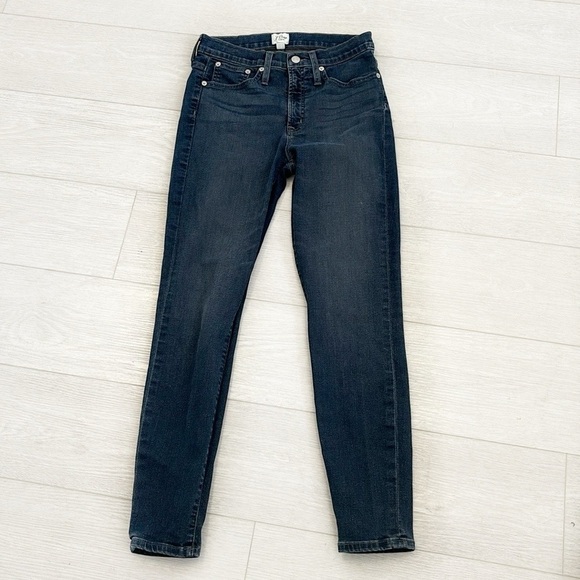 J. Crew Denim 9” high rise toothpick blue jeans size 28 - Picture 3 of 16